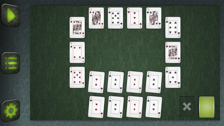 ไพ่รูปสอง (Deuces solitaire)