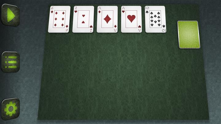 Beş kazık (Five Piles solitaire)