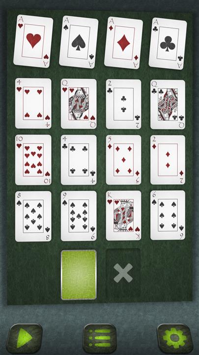 Fortune mendukung (Fortune's Favor solitaire)