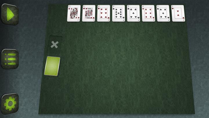เล่นไพ่คนเดียวเยอรมัน (ง่าย) (German Patience (Easy) solitaire)