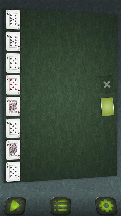 เล่นไพ่คนเดียวเยอรมัน (ง่าย) (German Patience (Easy) solitaire)