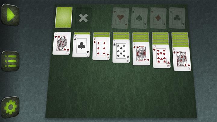 Üçlü tarafından Klondike (Klondike by Threes solitaire)