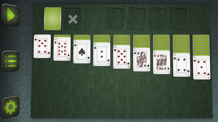 Nueve través (Nine Across solitaire)