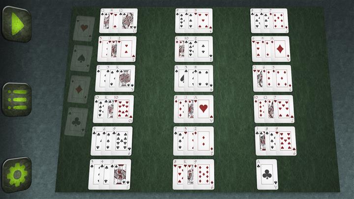 اسکاچ بازی یک نفره (Scotch Patience solitaire)