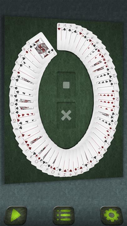 Sieben oben (Seven Up solitaire)