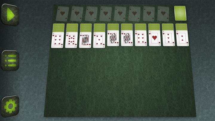 แมงมุม (1 สัญลักษณ์) (Spider (1 Suit) solitaire)