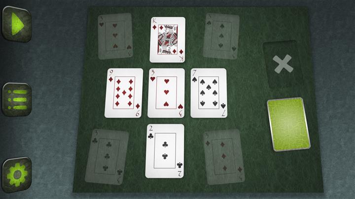 Köşesinde Threes (Threes in the Corner solitaire)